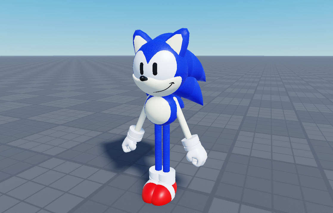 First Sonic Model Sonic Model by BirdTM on DeviantArt