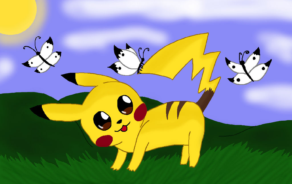 Pokemon Day Pikachu butterflies by HayleySkellington on DeviantArt