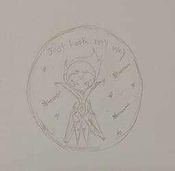 Just Look My Way pin sketch 