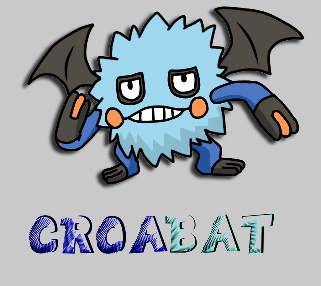 Pokemon Fusion: CroaBat by Soki-AE on DeviantArt