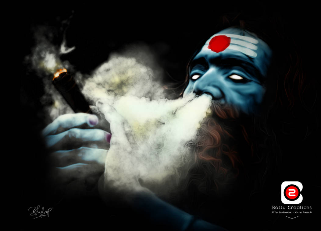 Lord Shiva Portrait by Bottu creations by sandeepnkf on DeviantArt