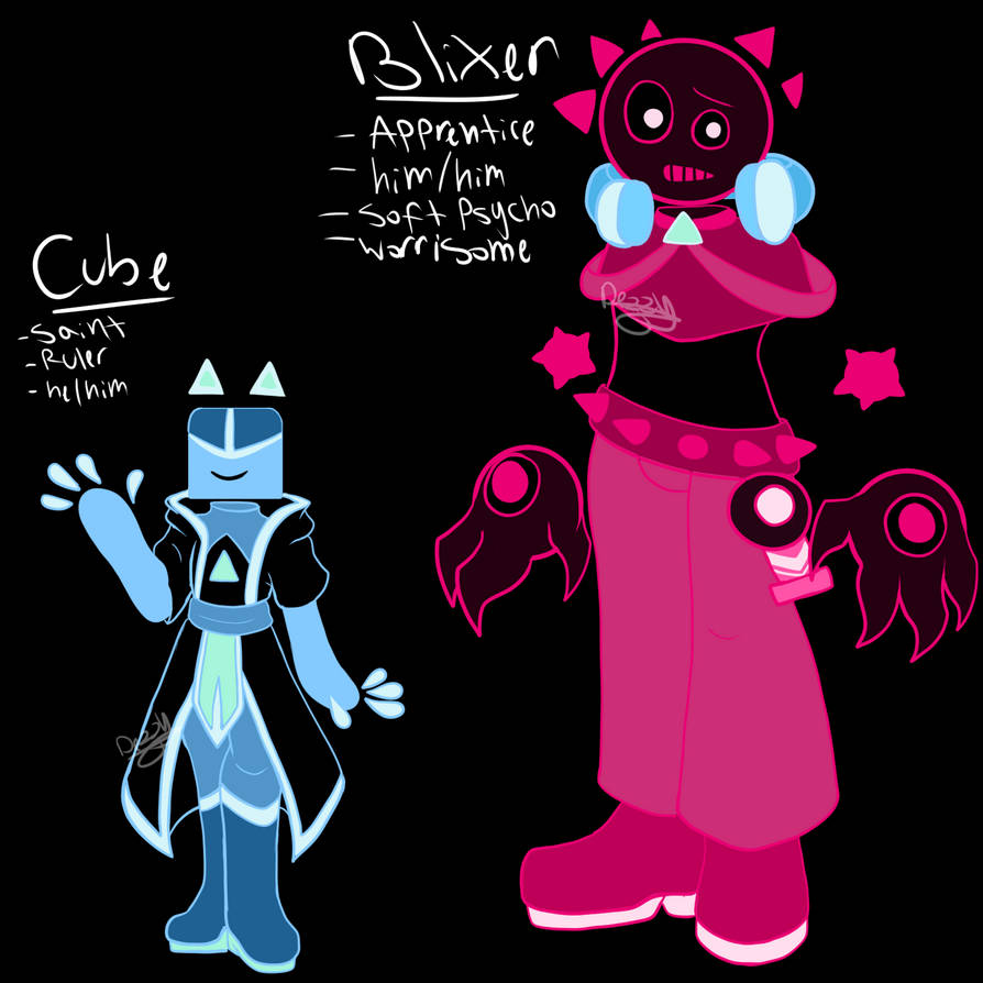 Jsab Au Cube And Blixer by LilCrazyBat on DeviantArt