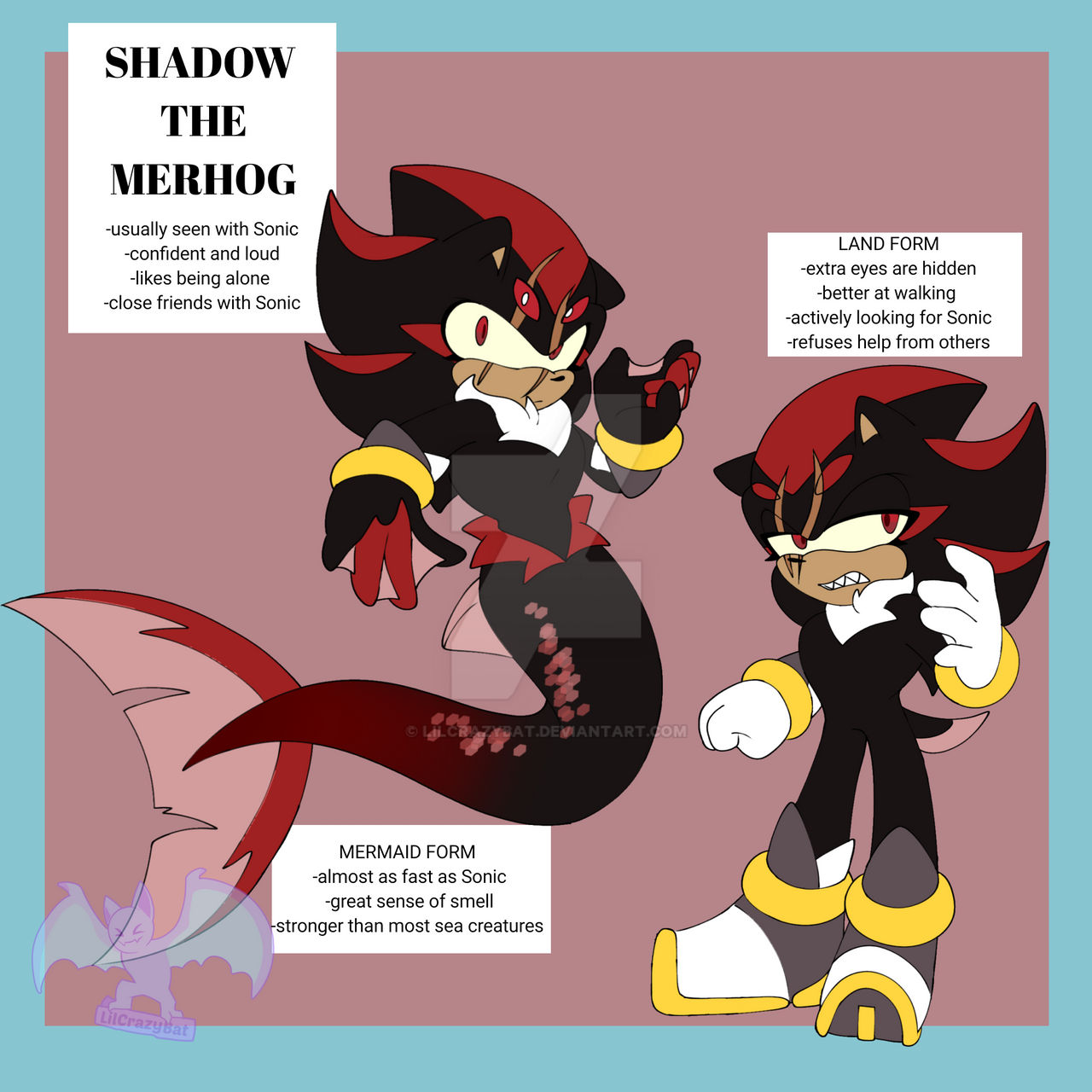 Merhog Base Seafoam Dreams: Shadow the Merhog by LilCrazyBat on DeviantArt