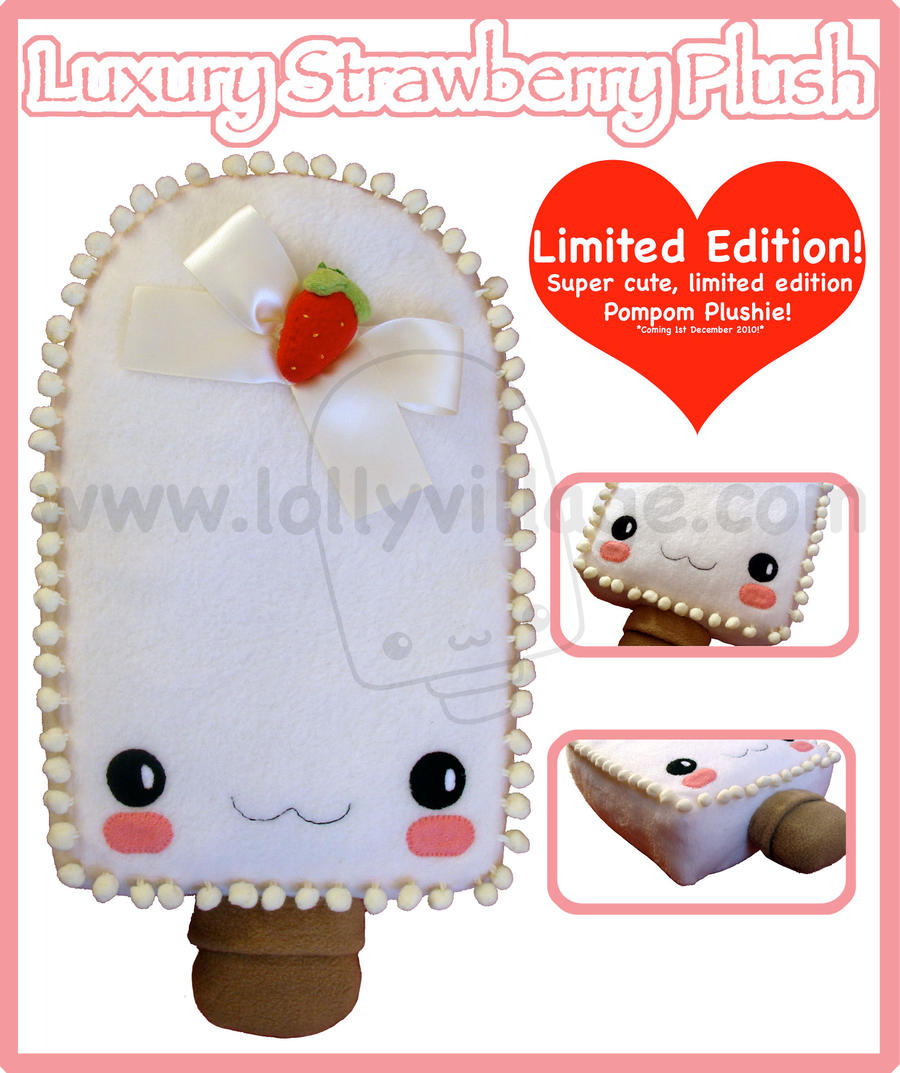 Luxury Strawberry Plush Lolly