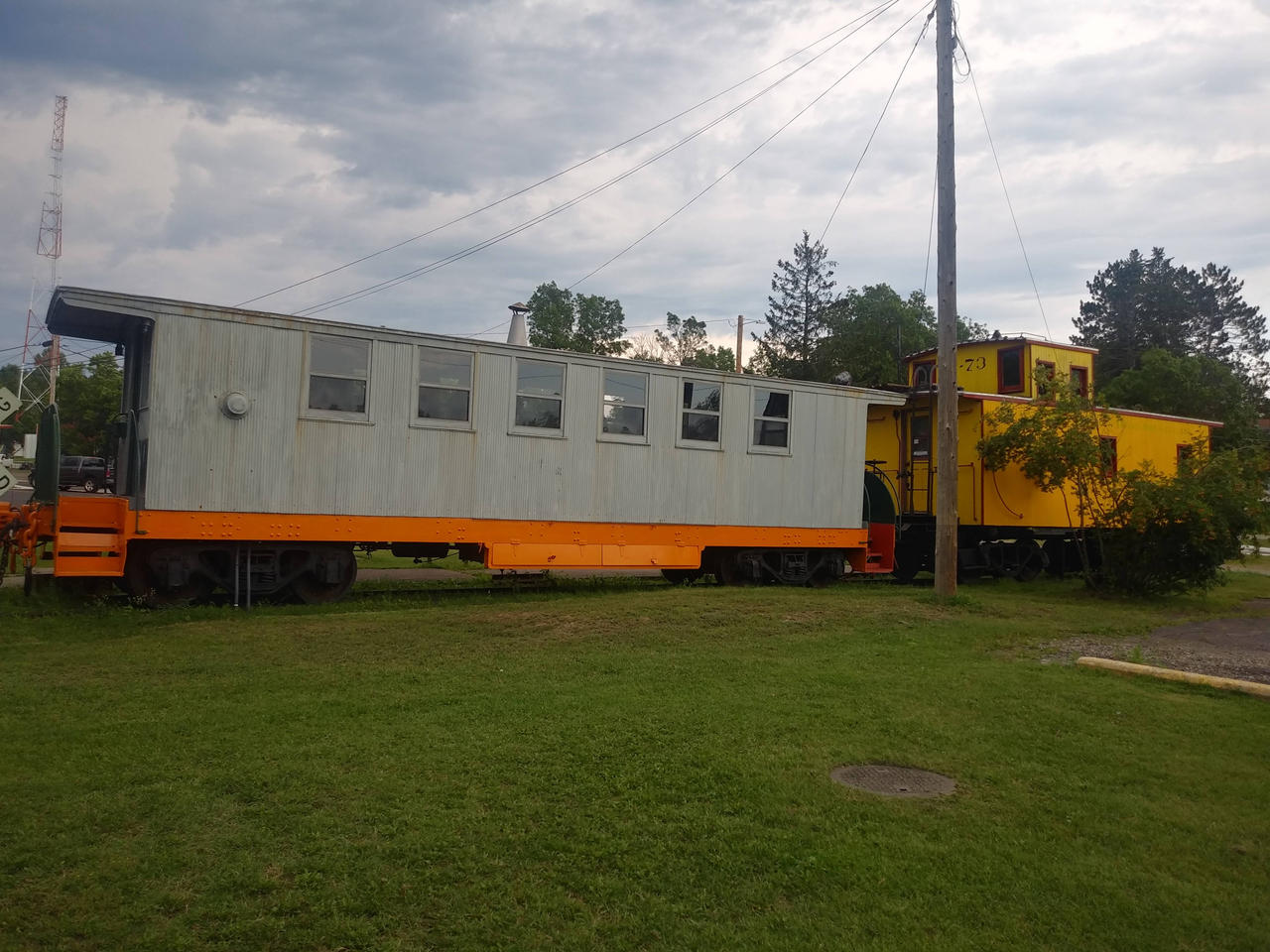 Man Car and Caboose