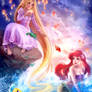 Rapunzel,Let down your hair for Ariel!