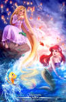 Rapunzel,Let down your hair for Ariel!