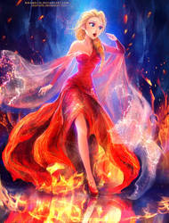 Elsa:The queen on fire