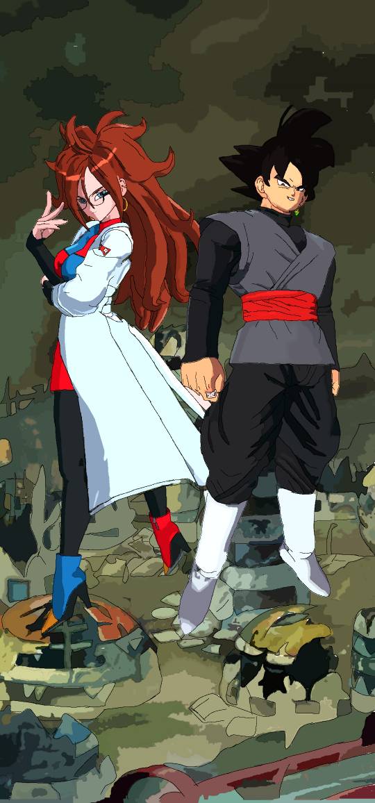Android 21 and goku black by NotSWP3 on DeviantArt Android 21 and goku black by NotSWP3 on DeviantArt