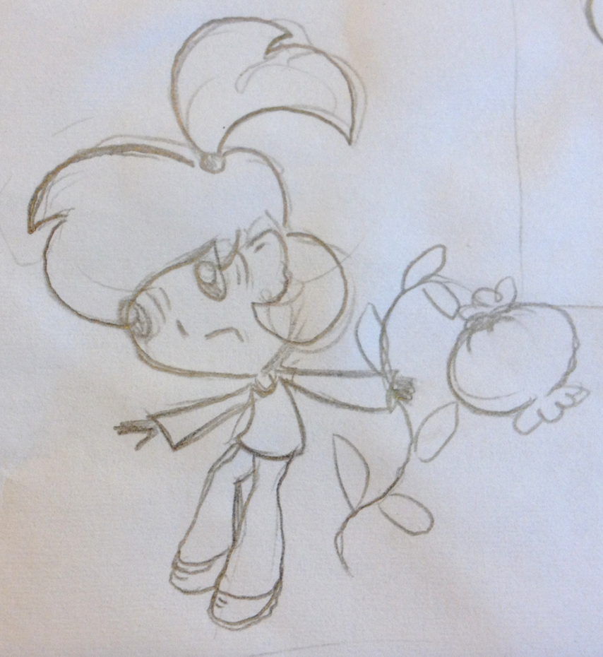 Random locoroco sketch 2 - Kulche (human) by Loriess on DeviantArt