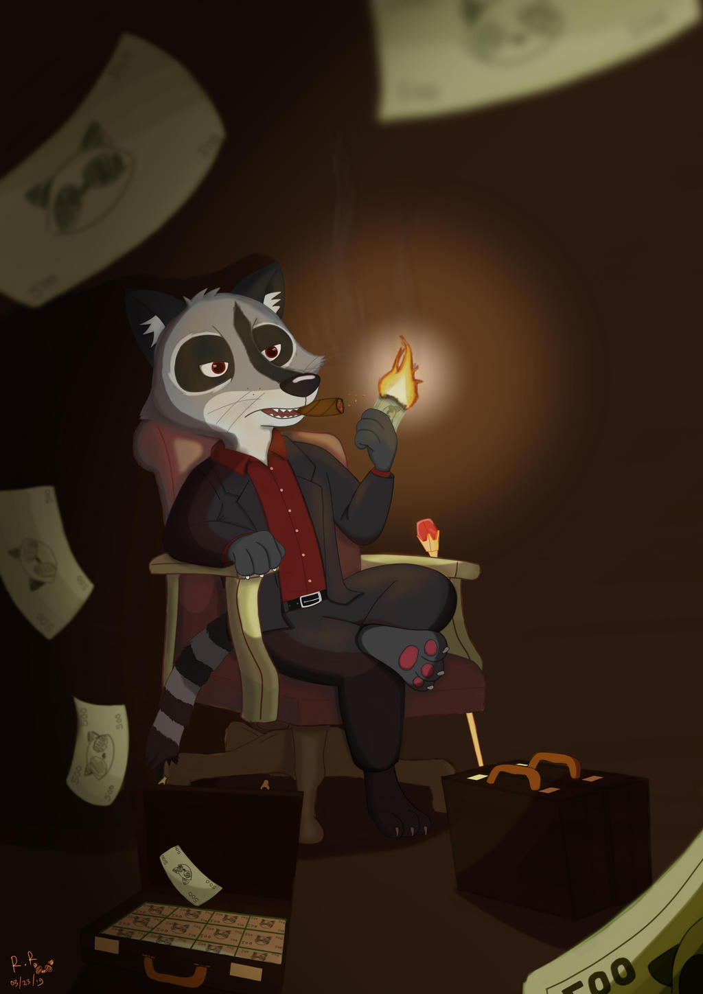 Rich Racoon i'm Rich Raccoon by Raccoonboy4 on DeviantArt