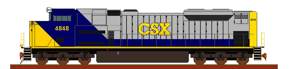 Csx Sd7ace Roster First Engine Sd70ace3 Csx by wolvesone on DeviantArt