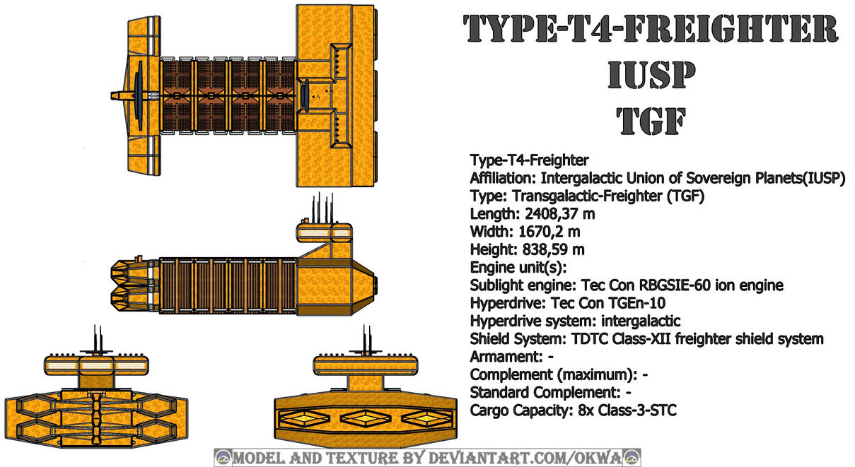Tp4 Container Overview for the Type-T4-Freighter by Okwa on DeviantArt