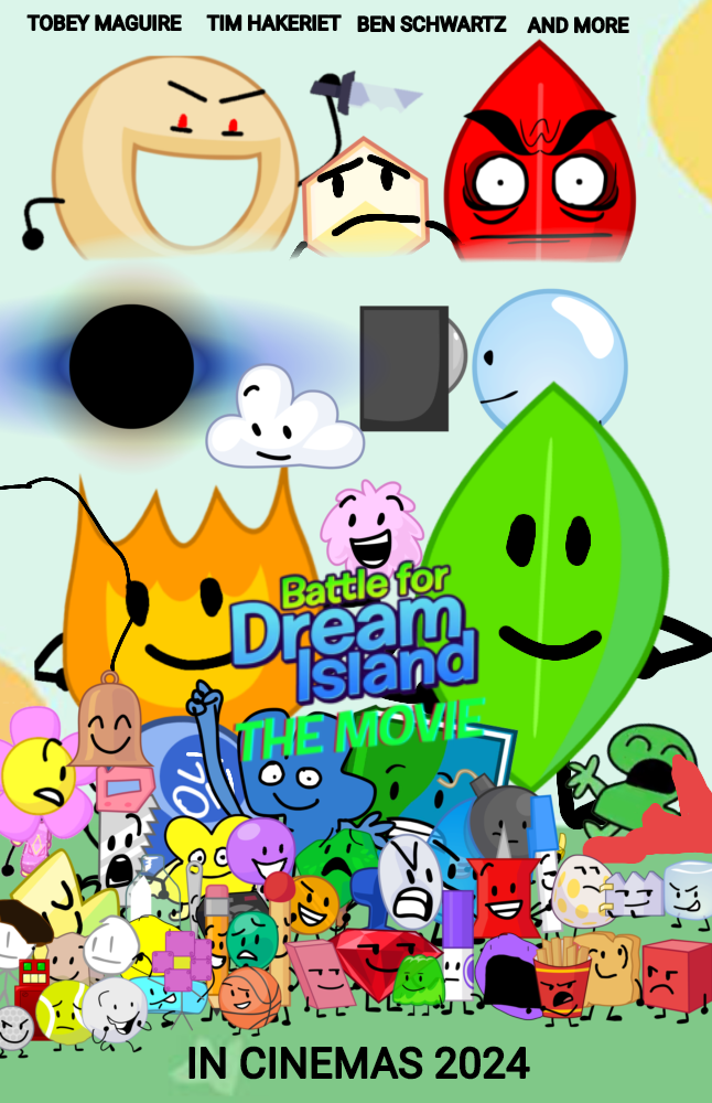 Bfdi Poster.pdf Battle For Dream Island: The Movie: POSTER 1 by fandroid123 on DeviantArt