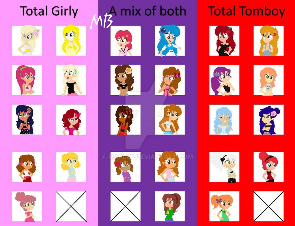 Tomboy Vs Girly Girls By Mapleb By Mapleb On Deviantart Tomboy Vs Girly Girls By Mapleb By Mapleb On Deviantart