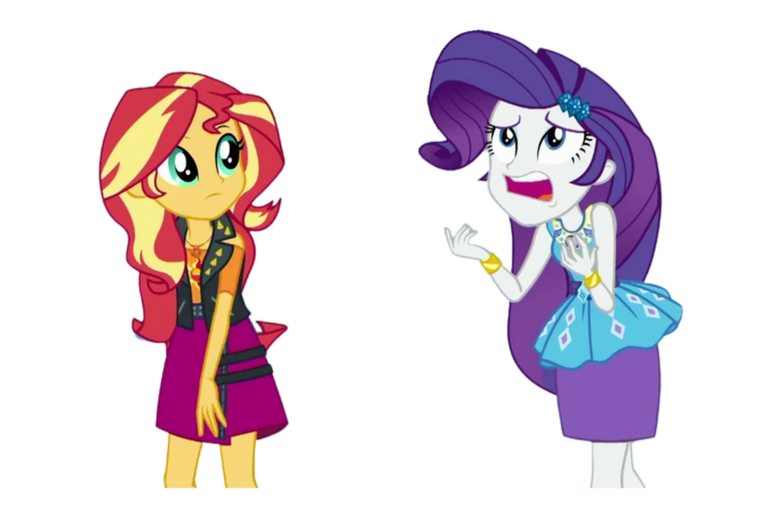 Sunset and Rarity Vector by MapleB on DeviantArt