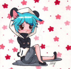 Rui in Panda Hoodie