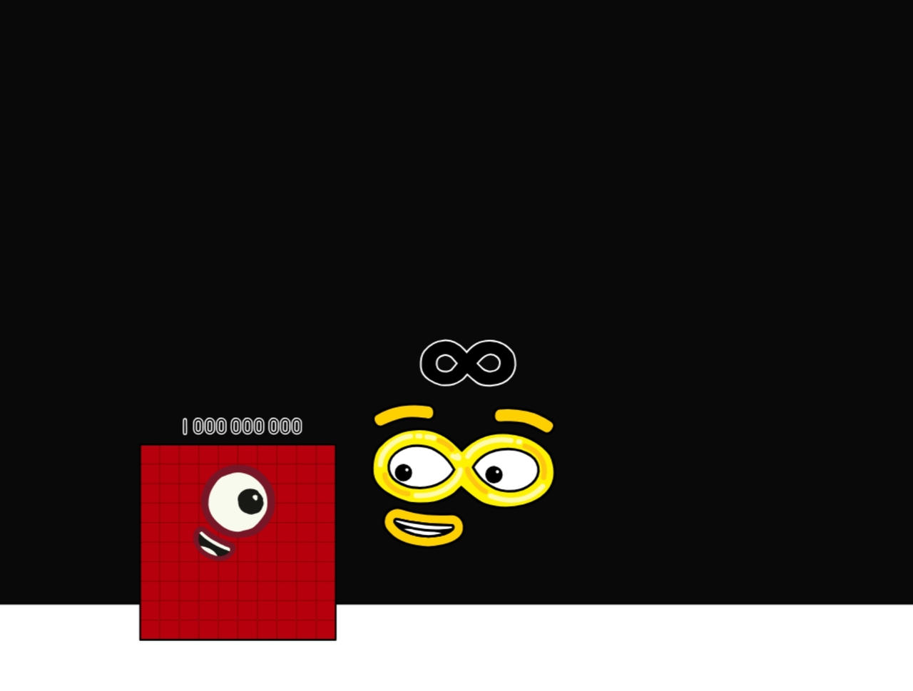 Numberblock Infinity with One Billion by Angrycreeper123 on DeviantArt