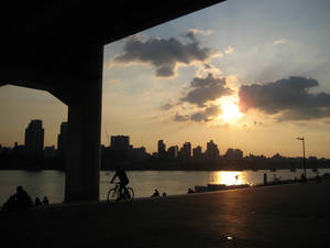 Approaching Dusk, Han River, Seoul City