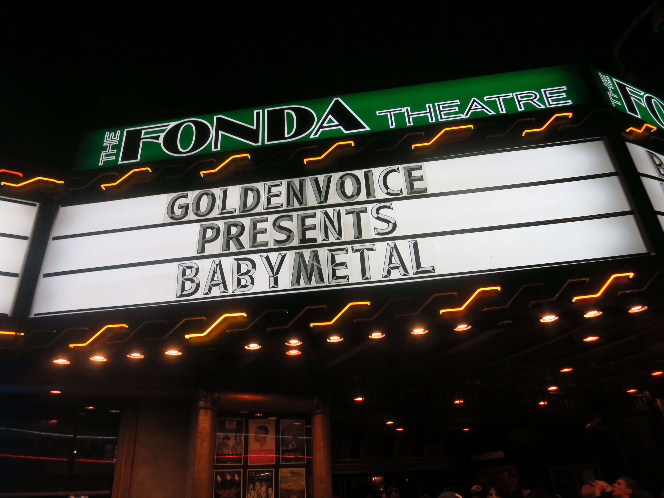 The Fonda Theatre Marquis Night: BABYMETAL