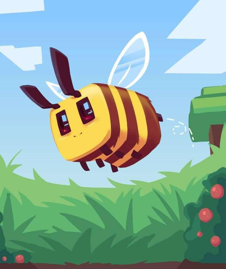 Minecraft Bee Deviantart Minecraft bee by PunkClownGuy on DeviantArt