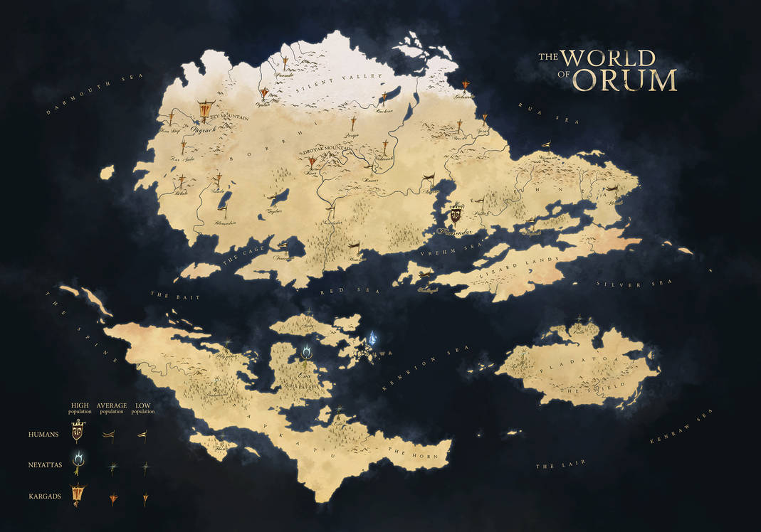 Orum - World Map by Petros-Stefanidis on DeviantArt
