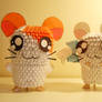 3D Origami Hamtaro and Bijou