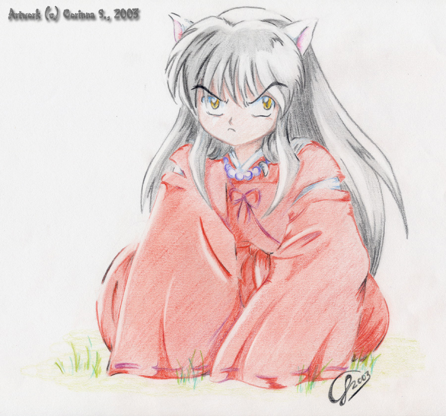 pouting inu yasha