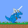 Dragon and Rider - 24-Bit