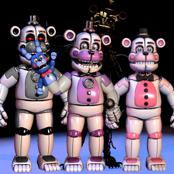 FNAF Animatronic Heights - 2015 by FawnyOwl on DeviantArt