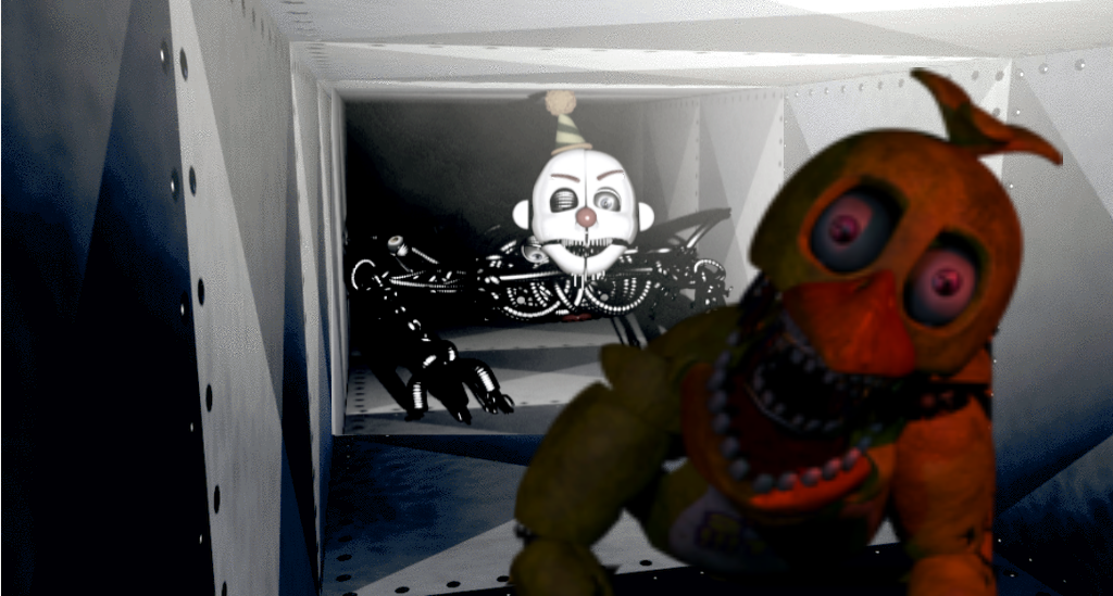 Withered Chica finds the sister location vent by Fnaf-lover1352 on  DeviantArt