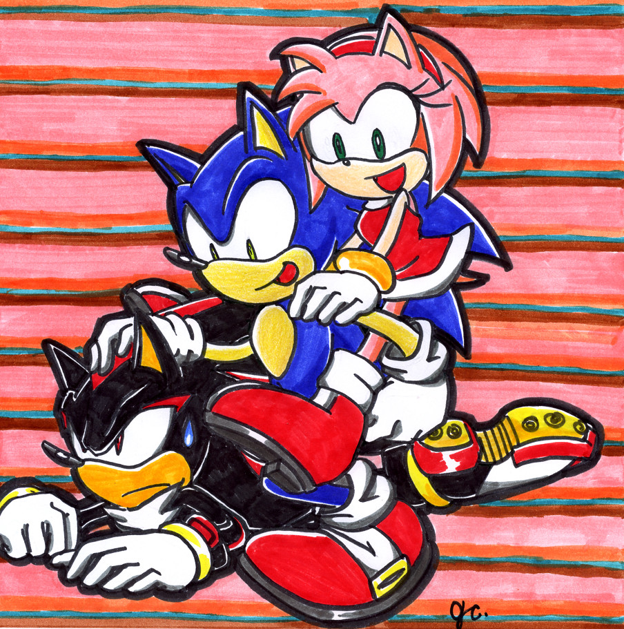 New Sonic, Shadow, Amy by ihearrrtme on DeviantArt