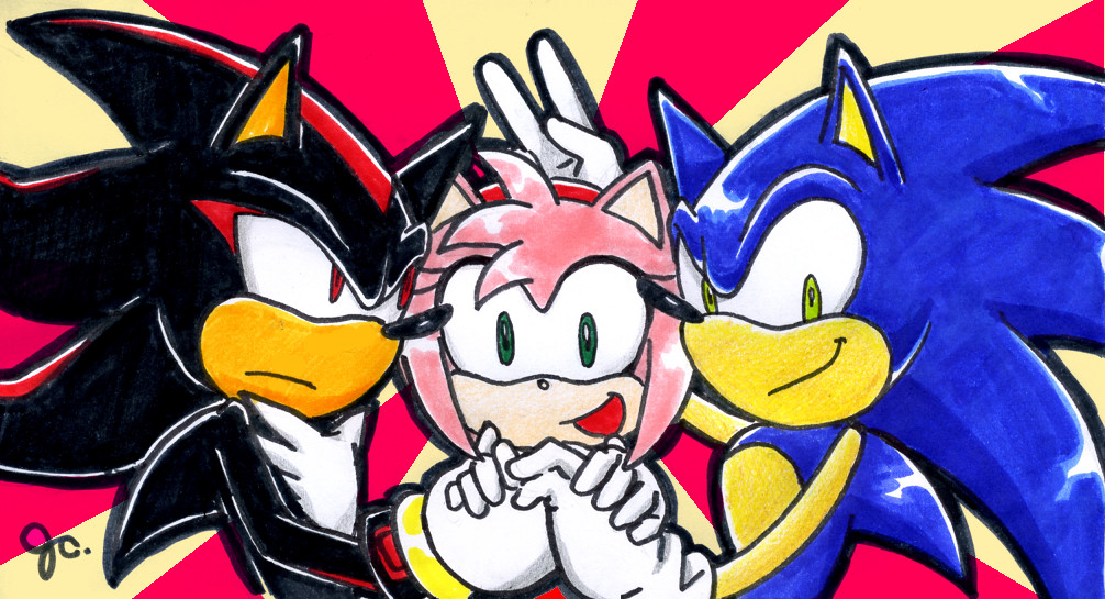 New Sonic, Shadow, Amy by ihearrrtme on DeviantArt, sonic amy e shadow