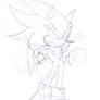 Sonic-Shadow Fusion Raw Sketch