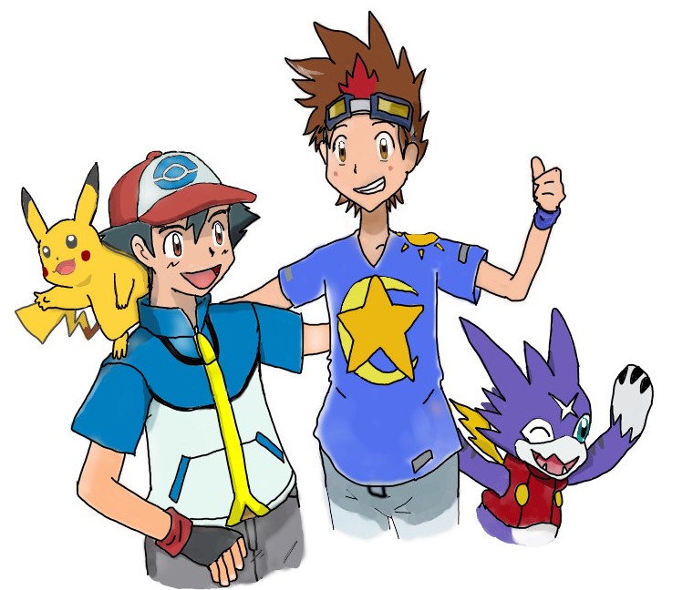 Pokémon and Digimon Crossover. 