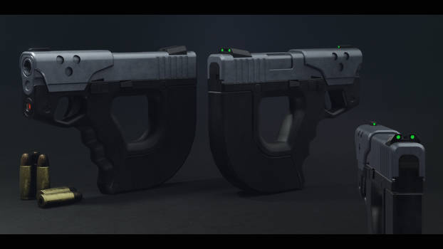 R-7B Model Render (Previous Pistol Design)