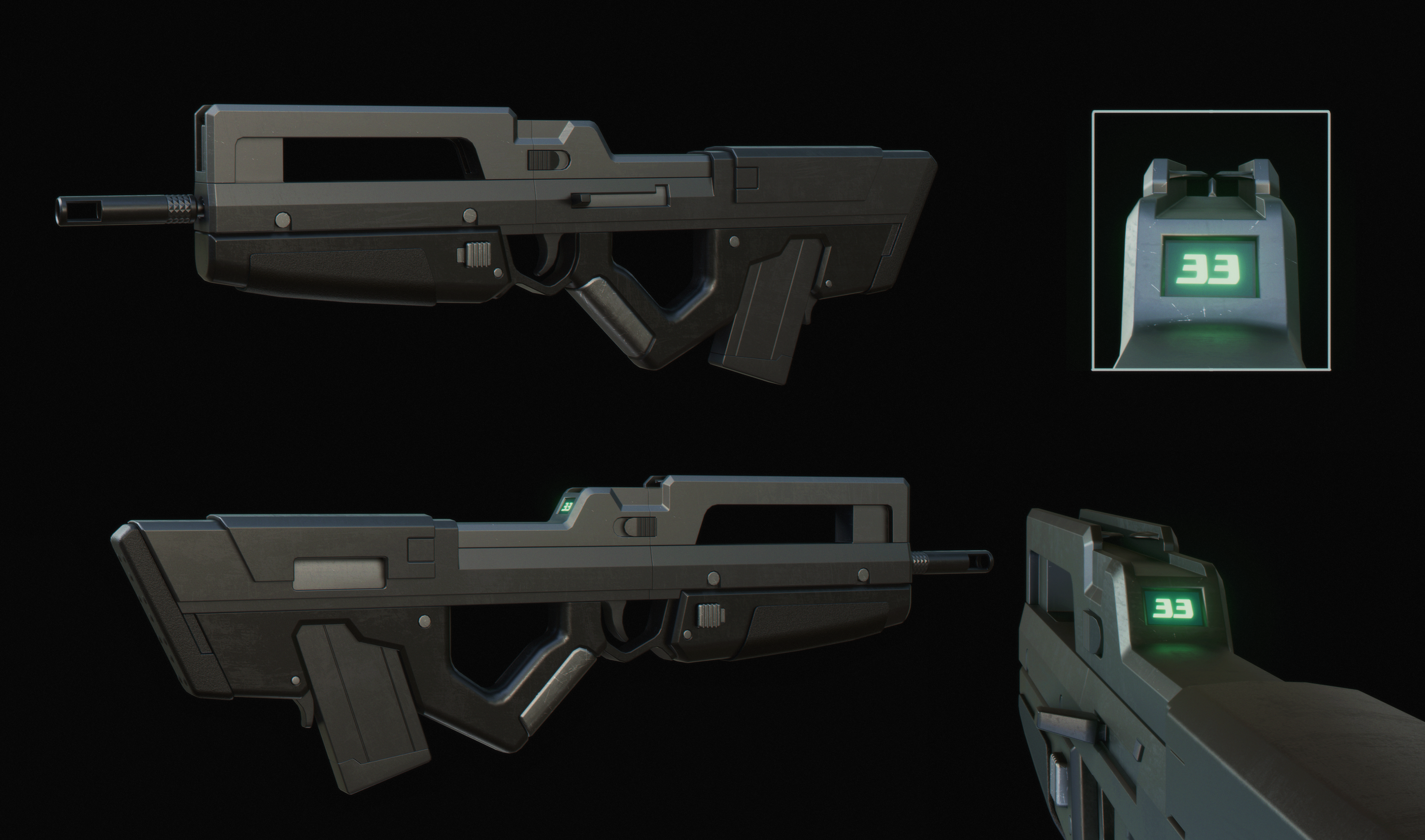 Infinity Modulator Rifle Modular Rifle Render by LEON-A on DeviantArt