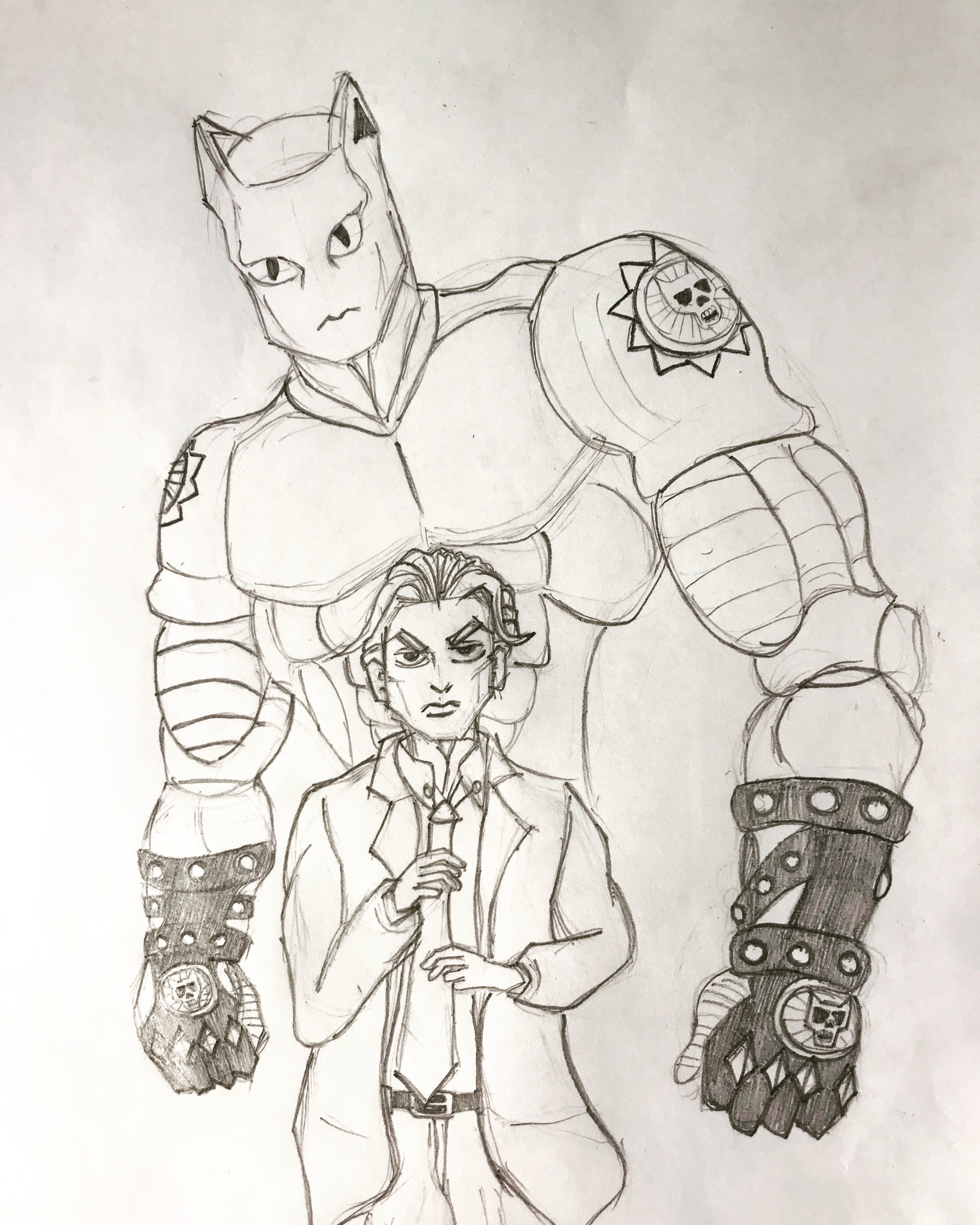 How To Draw Killer Queen & Kira, Step By Step