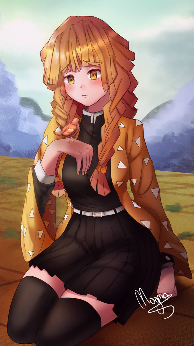 Zenitsu Female By M4gnos On DeviantArt zenitsu-female-by-m4gnos-on-deviantart