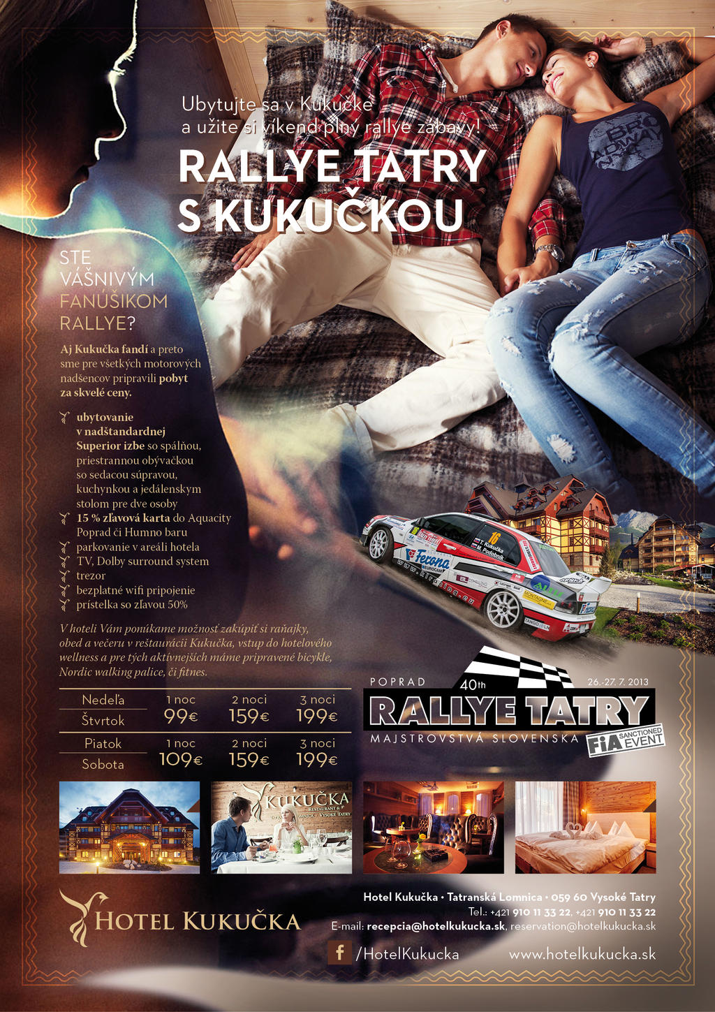 Hotel Kukucka**** advertising Rallye Tatry 2013