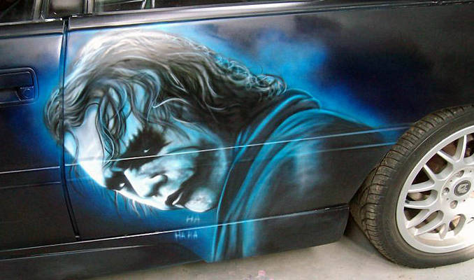 Joker Batman car