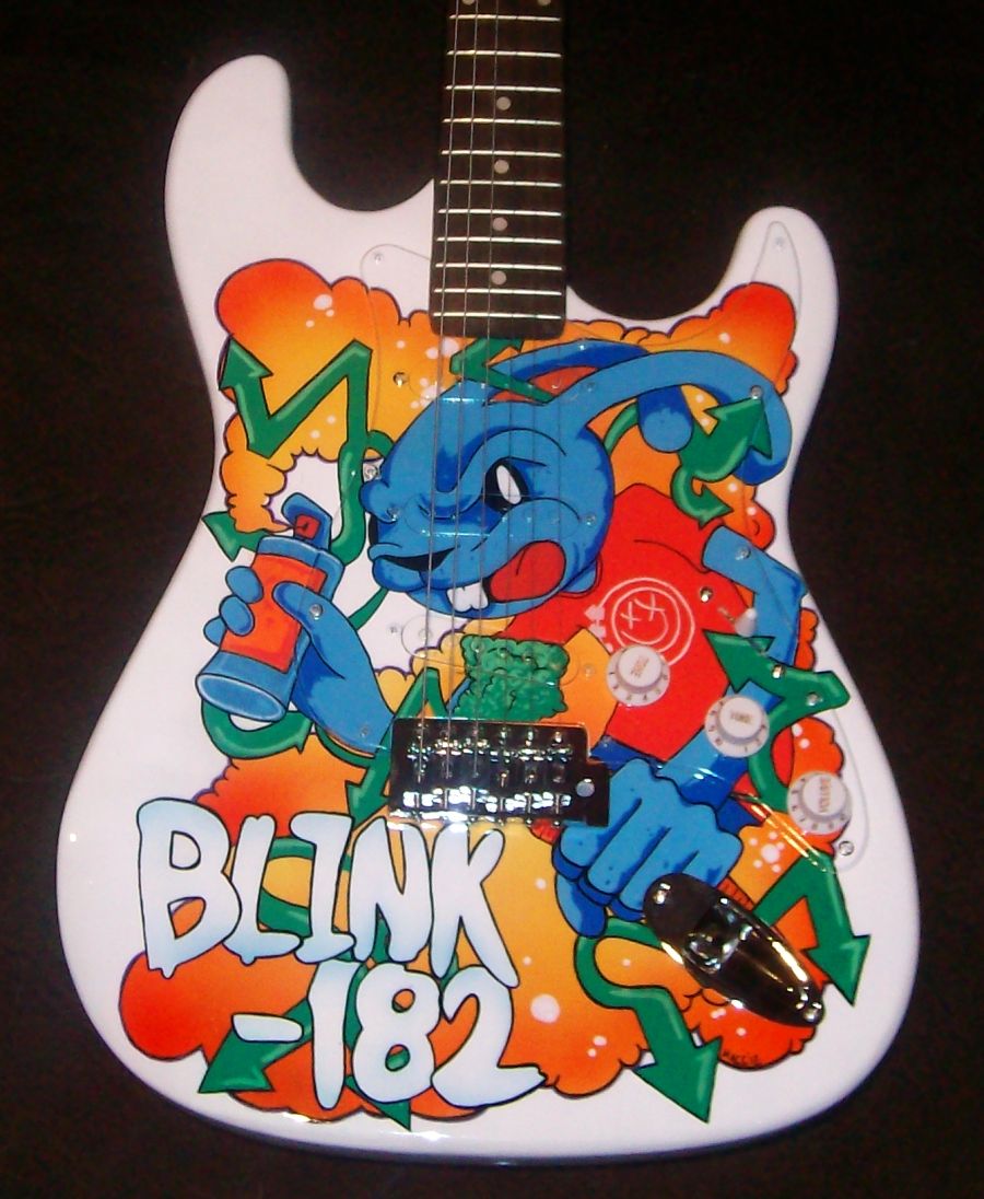 blink 182 guitar 2 finished