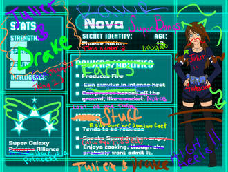 Juliet and Drake edit Nova's profile