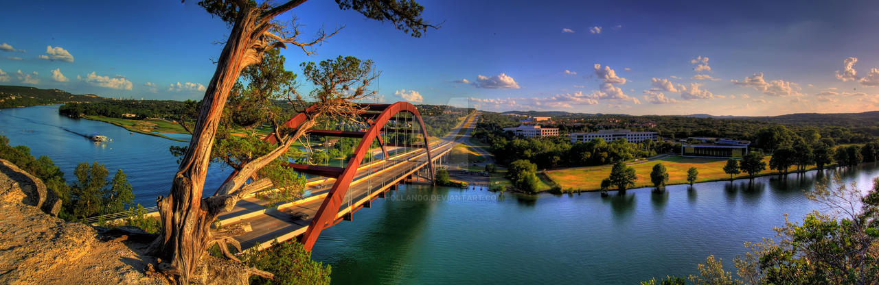 Pennybacker Bridge Panorama