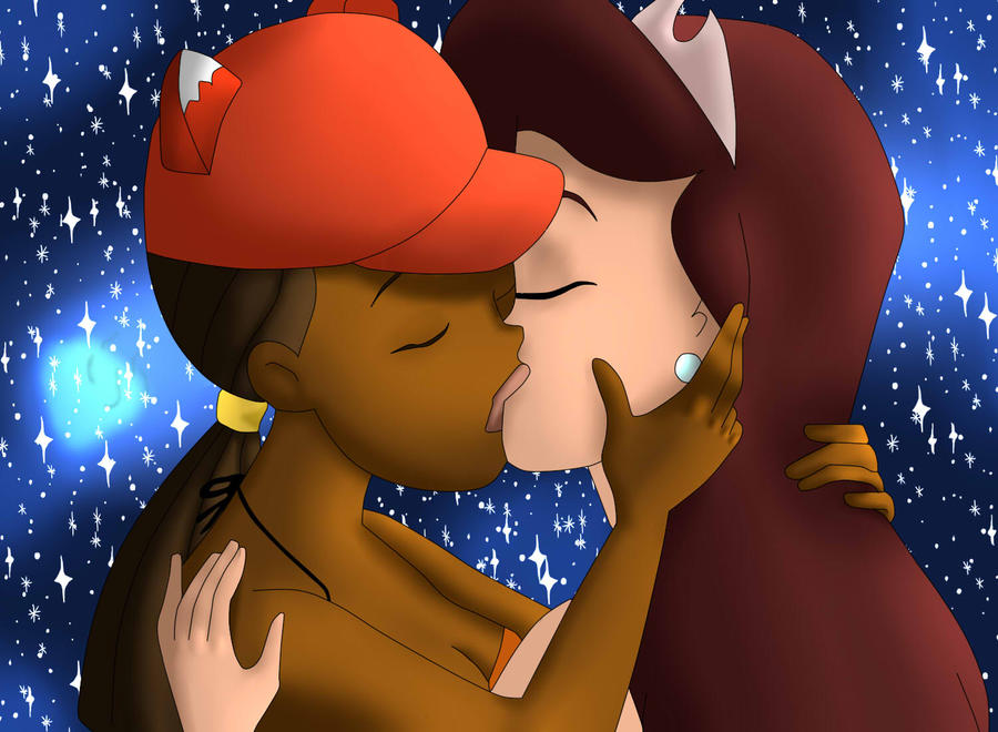 Foxxy Love and Prinzess Clara kiss