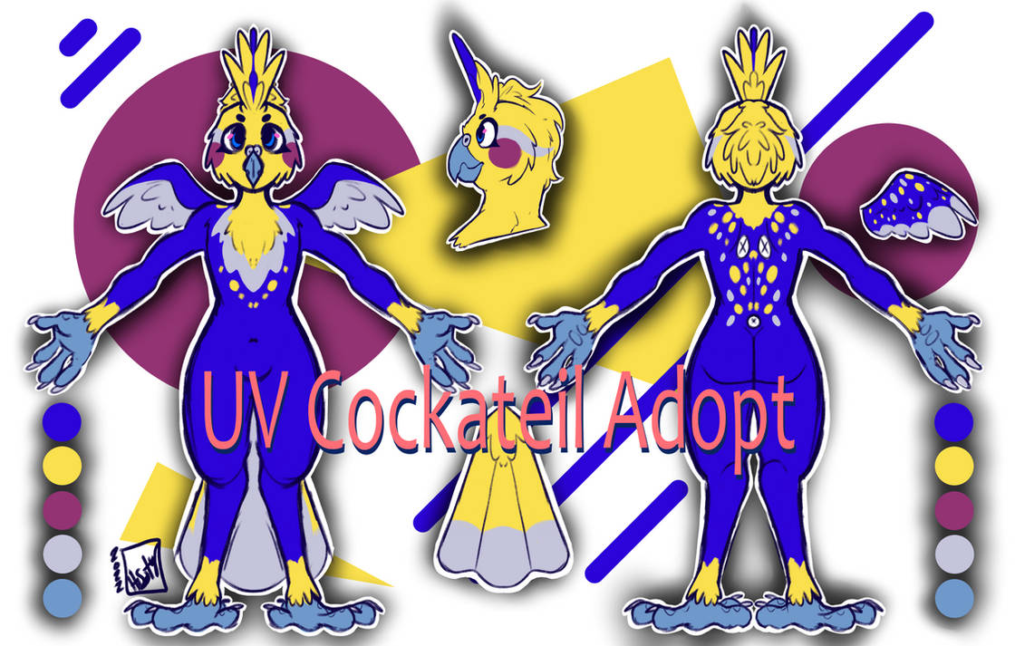 UV cockatiel Adopt (OPEN) by Hisotyr on DeviantArt