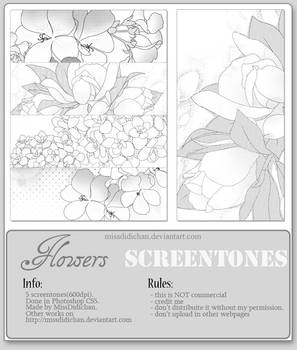 Flowers Screentones
