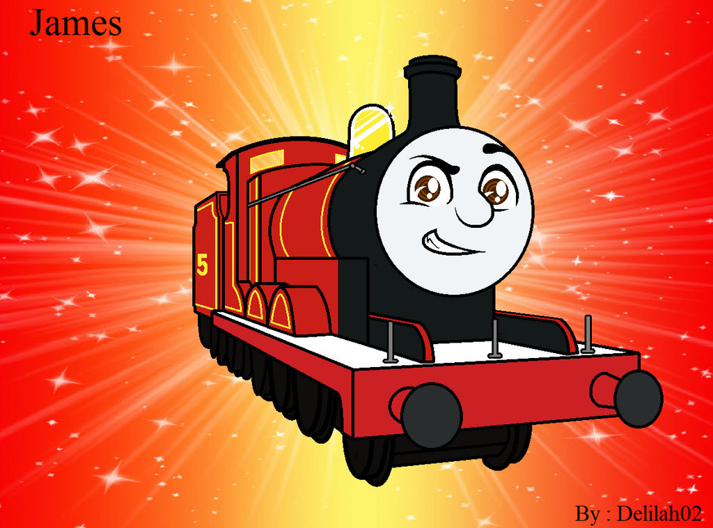 James the Splendid Red Engine by delilah02 on DeviantArt