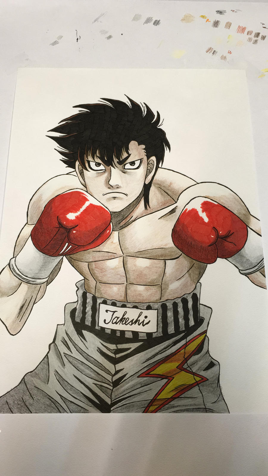 sendou takeshi (hajime no ippo) drawn by okntr