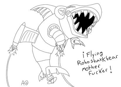 Flying Robo Sharkbear
